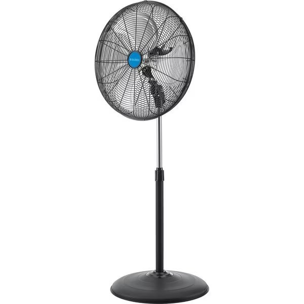 20 Industrial Pedestal Oscillating Fan, 5,250 CFM, 1/6 HP, Global Industrial, Mfr#: 293128